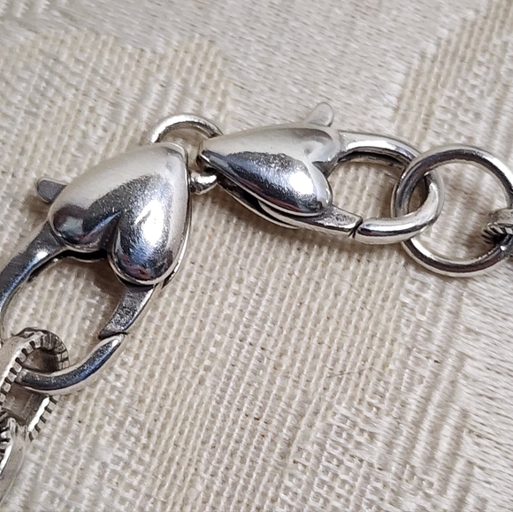 BRIGHTON INITIAL L MIXED METAL CHARM BRACELET - Picture 2 of 14